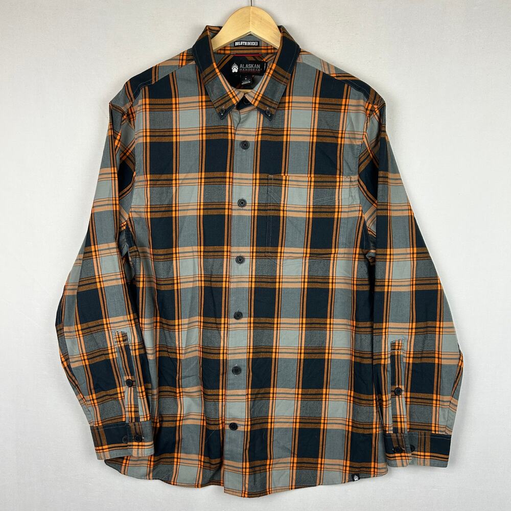Duluth Trading Men's AKHG Midnight Sun Standard Fit Untucked Shirt 53802 Size L